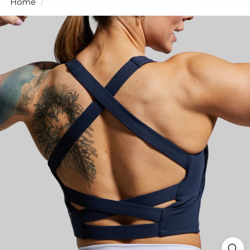 Born Primitive Balance Sports Bra Navy size L